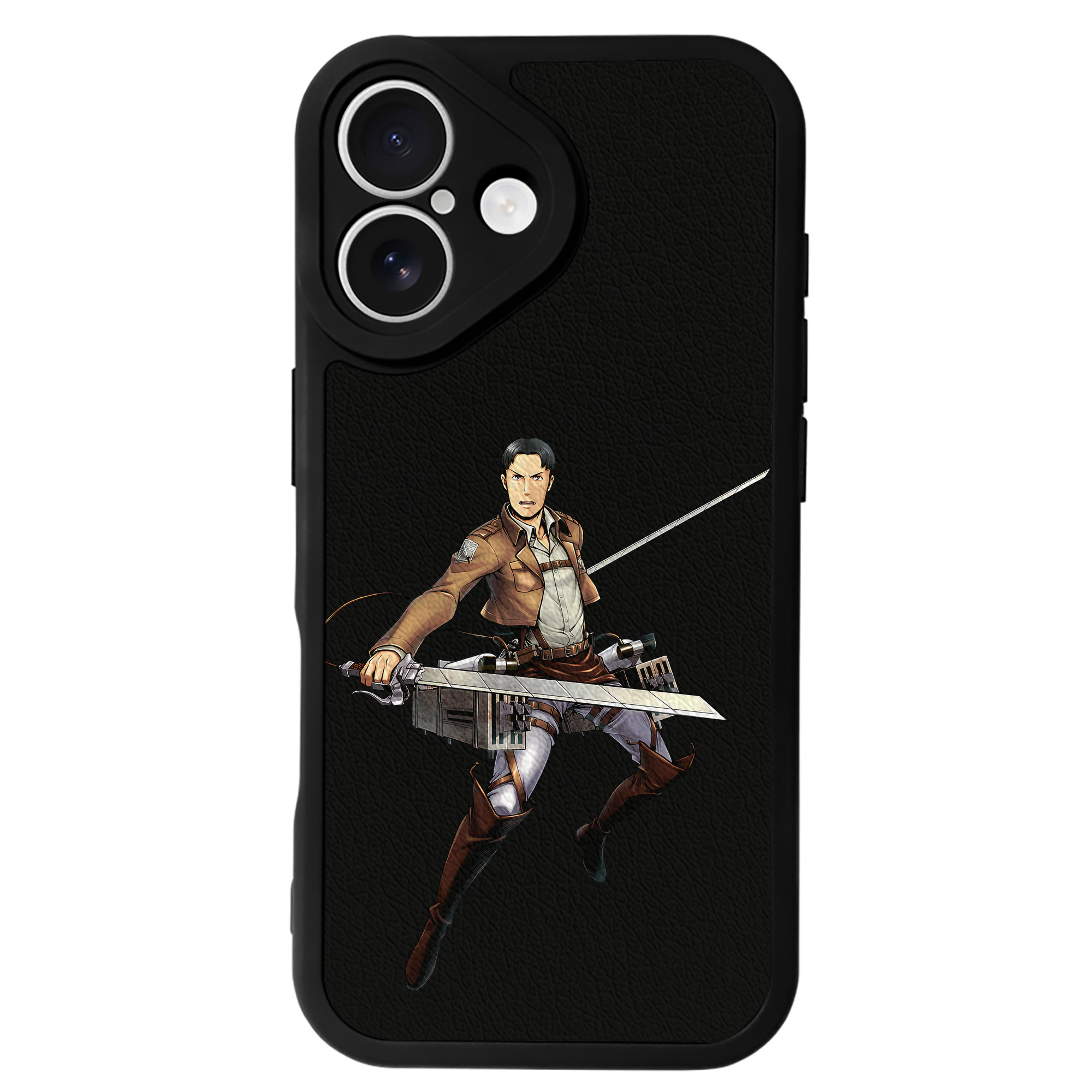 （画像用） 進撃の巨人 Attack on Titan 【iPhone 16シリーズ対応】シリコンスマホケース（レザー調） 材質：シリコン